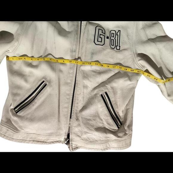 Y2k Vintage 80's‎ Guess G-81 Varsity Men's or Women's Leather Jacket Size L - Picture 13 of 15